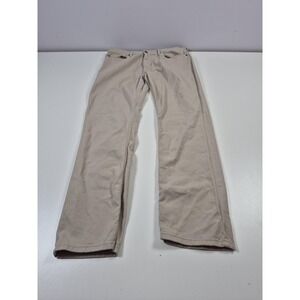 Mott & Bow Mercer Slim Jeans Mens 35x32 Beige Stretch Denim Pants 5-Pocket